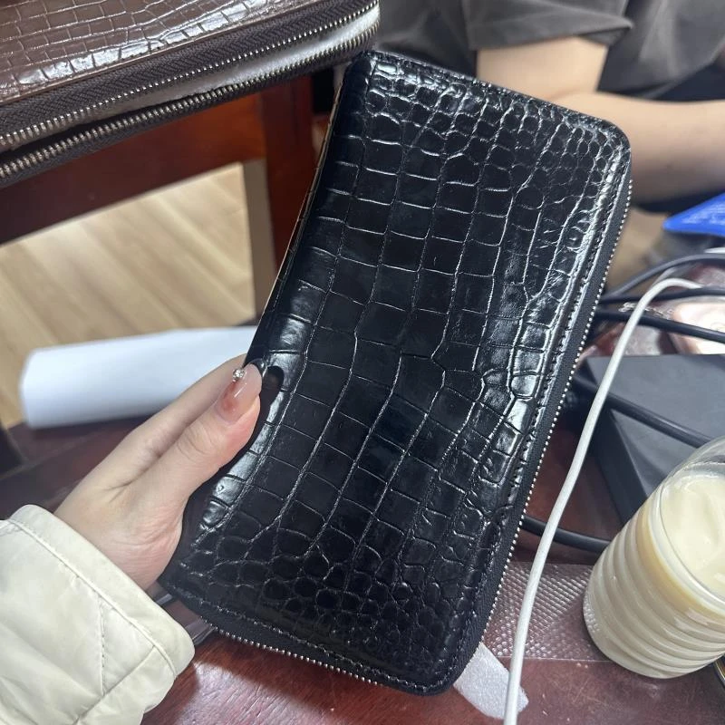 【鳄鱼钱包】新款鳄鱼皮钱包百搭时尚潮流钱包