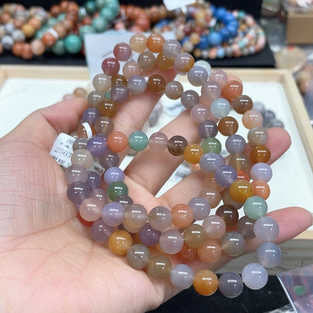硅化珊瑚（珊瑚玉）手串未镶嵌萌*哒805