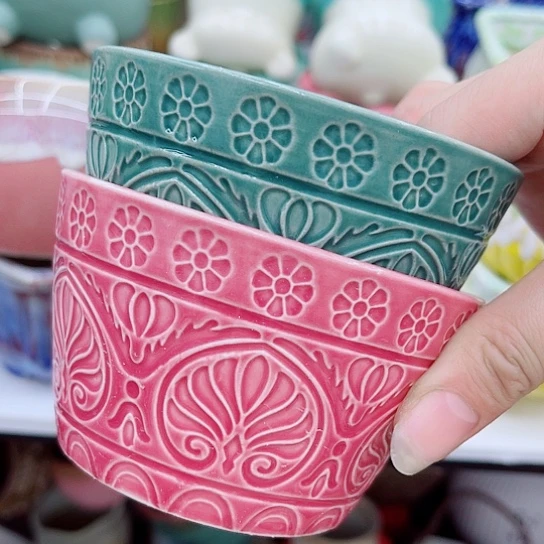 多肉绿植陶瓷花盆9.9包邮