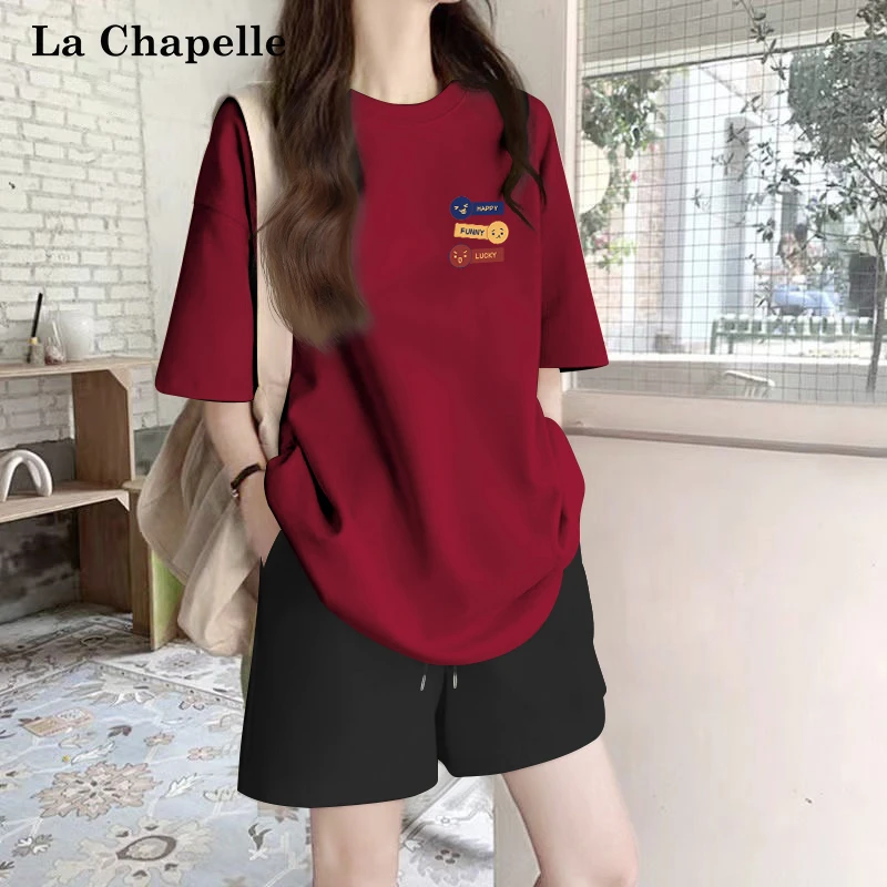 拉夏贝尔夏季甜美可爱减龄穿搭套装女2025最新爆款年轻气质两件装