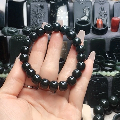 和田玉未镶嵌手链