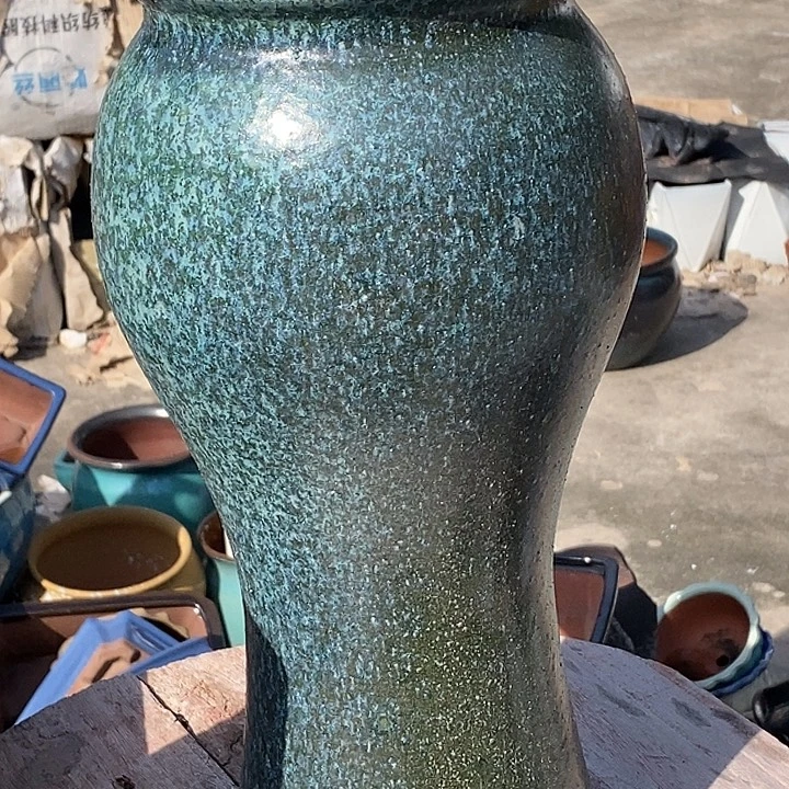 花盆紫砂口15.5高度37瑕疵