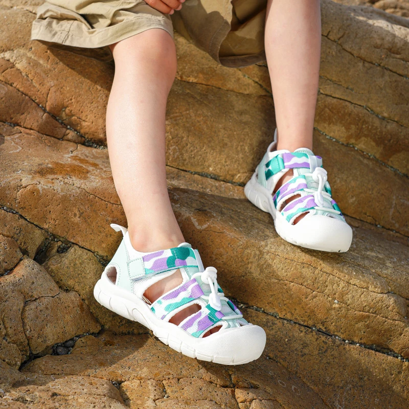 2025夏季儿童百搭户外涉水休闲软底溯溪鞋男女童运动凉鞋 6811 MH