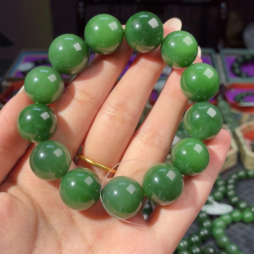 和田玉（碧玉）未镶嵌手链