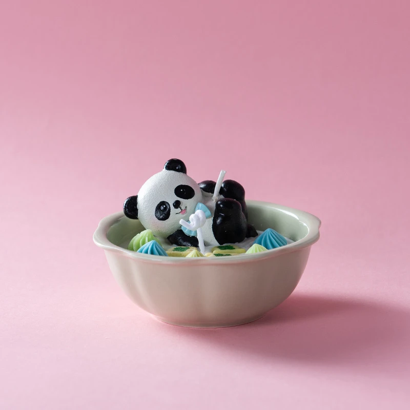 【直播间现货】松韵幽然味 手作香薰蜡烛 熊猫