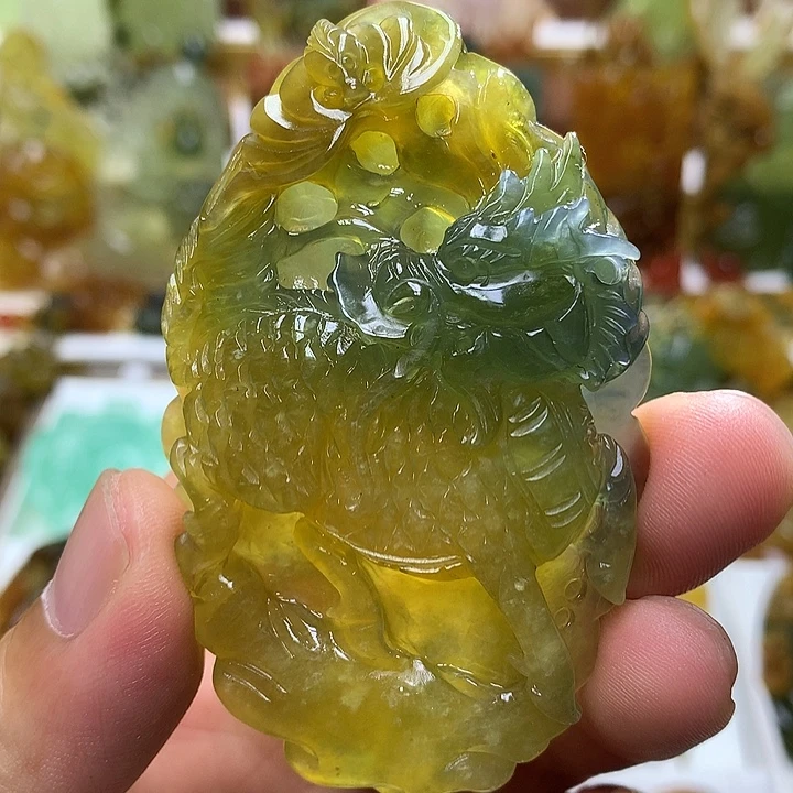 未镶嵌蛇纹石玉珠宝半成品