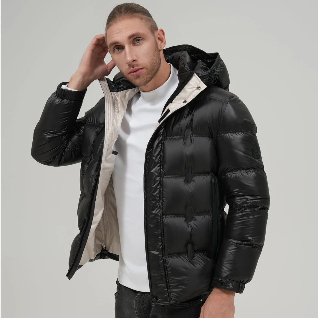 CNCENG2025男士90鹅绒辑格连帽羽绒服秋冬经典保暖外套男女同款