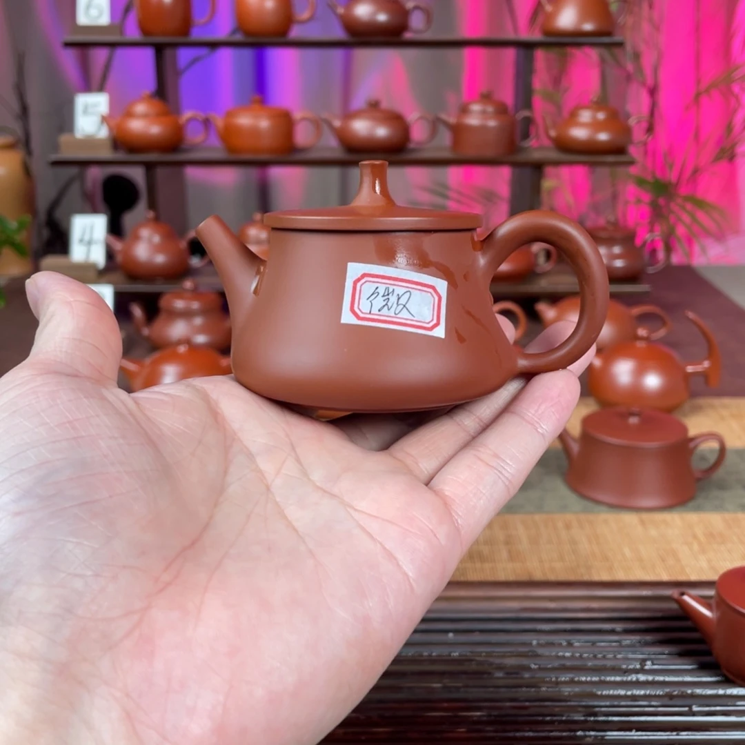 @***锋茶壶紫砂微瑕高瓢100cc