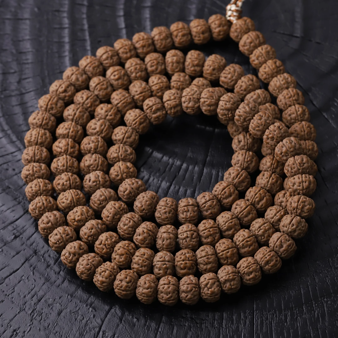 251148【云端飞碟老树王】定制老树南瓜双龙小金刚108文玩长串