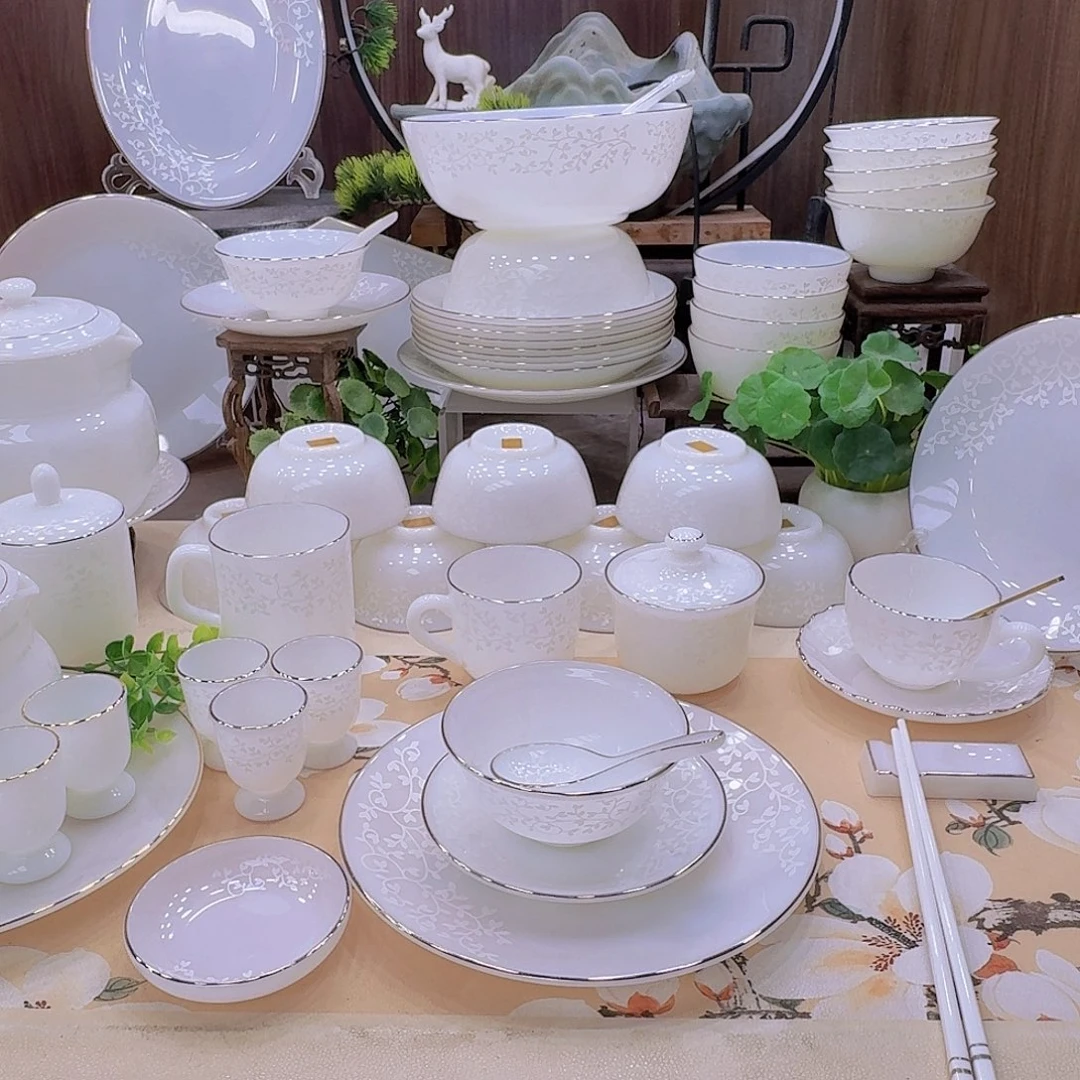 瓷暗香浮动餐具套装