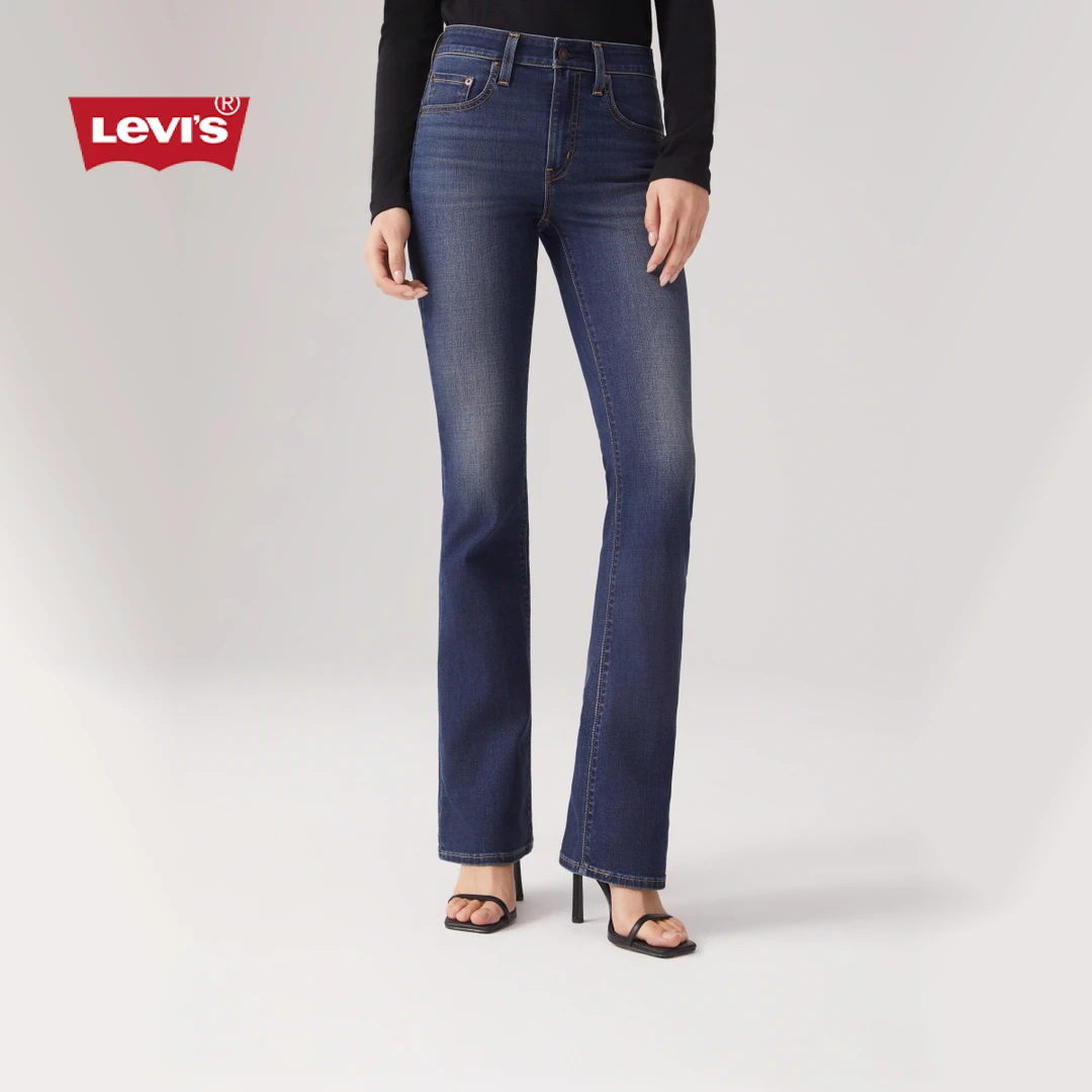 Levi's李维斯25年春季新款女士气质725高腰微喇牛仔裤18759-0259