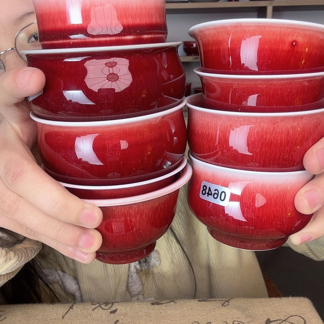 杯景德镇郎红陶瓷