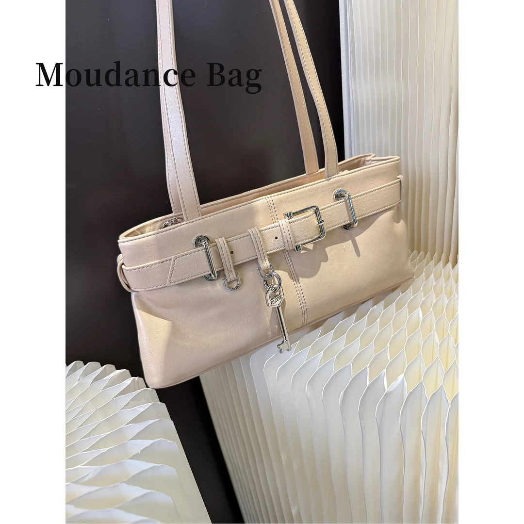 【卡布奇】Moudance 单肩腋下包复古皮带锁扣法棍女包 YVY-1232