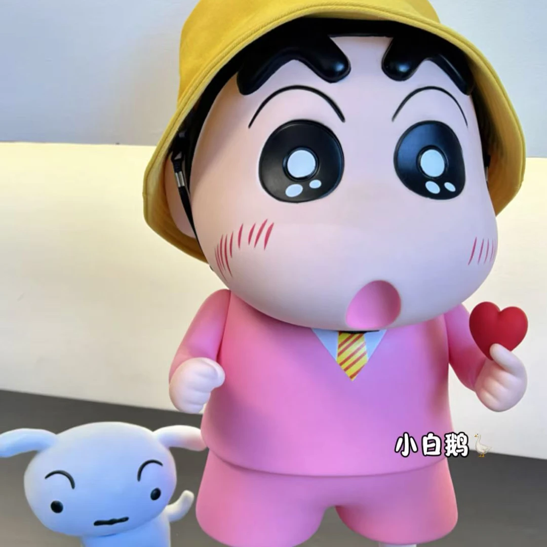 蜡笔小新模型西装粉色女仆小新潮玩动漫模型公仔桌面车载摆件生日