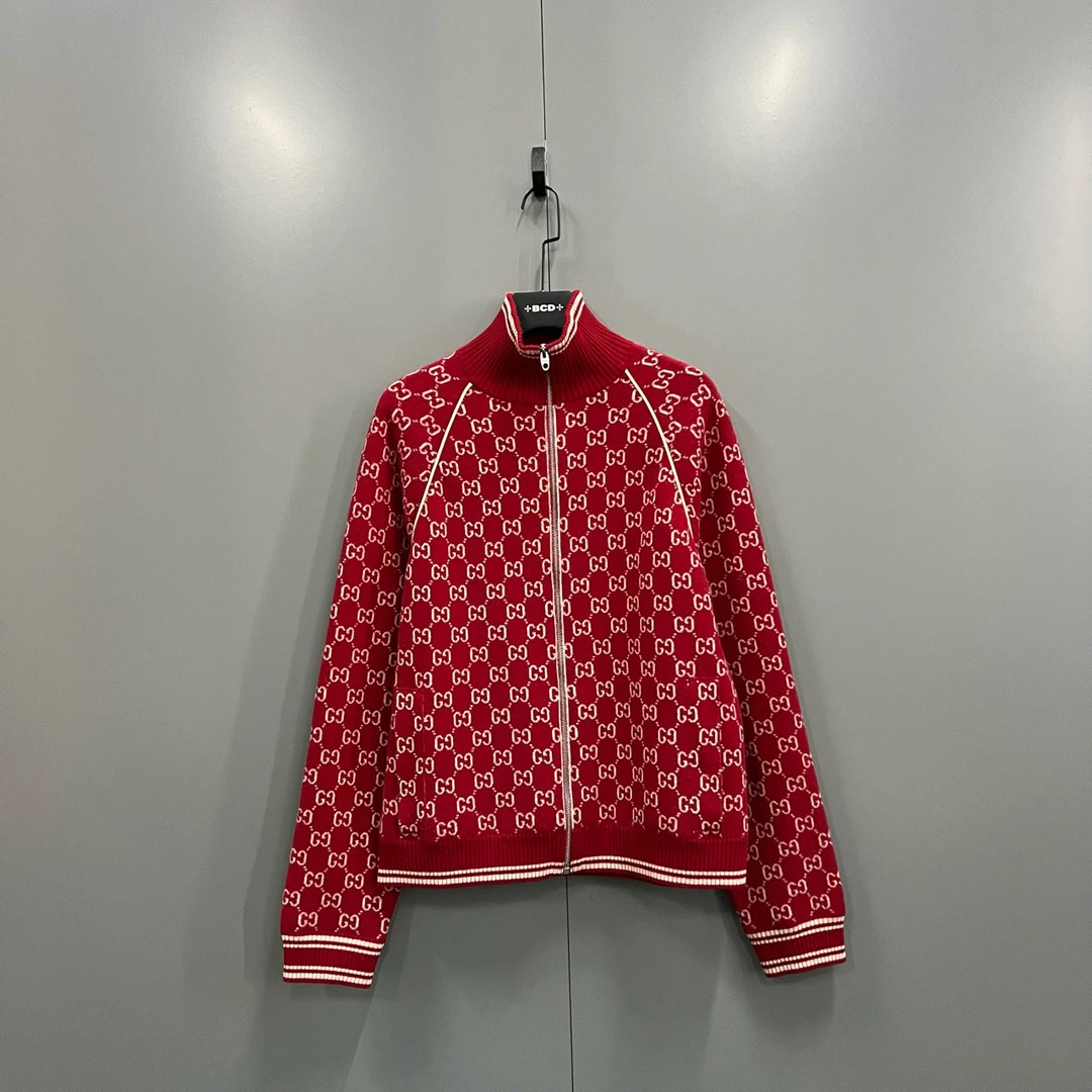 95新 GUCCI/古驰 红色logo字母夹克 M码/15000/