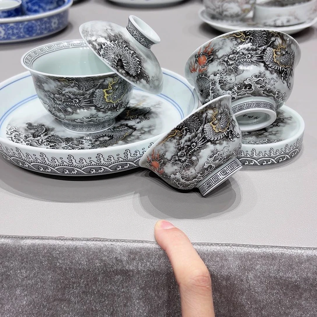 盖碗景德镇高温茶具