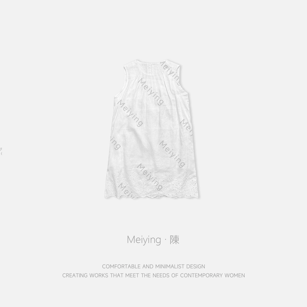 Meiying-“锁千秋”100亚麻连衣裙YA5XL037