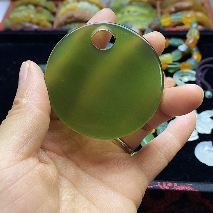 蛇纹石玉未镶嵌手镯木***桃