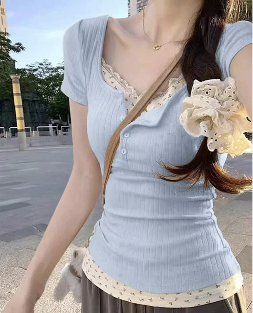 孤品）纯欲千金风款显瘦百搭上衣