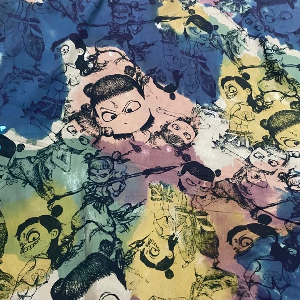 木源缎棉绸.哪吒.春夏连衣裙旗袍面料凉快透气