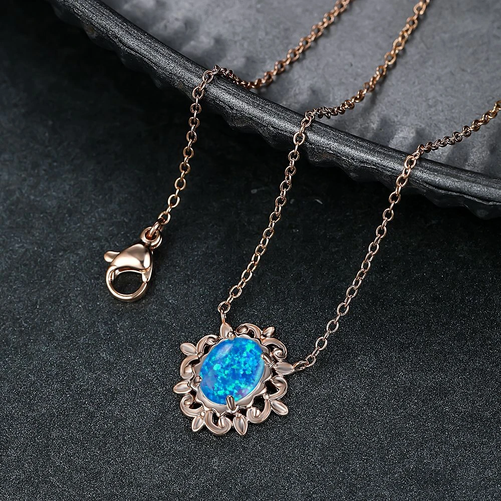 9814【原创欧泊opal系列】设计师款女士项链