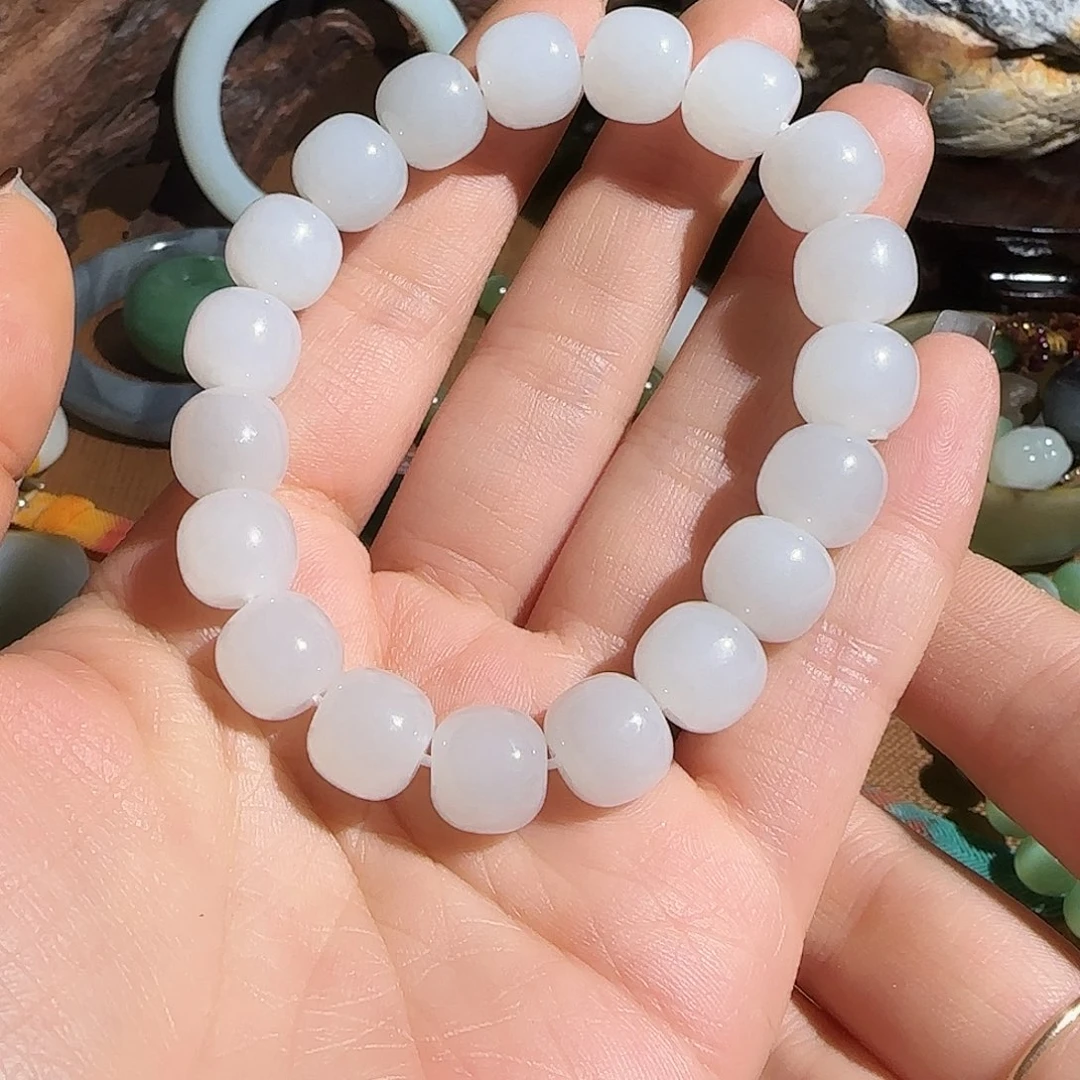 和田玉未镶嵌手链