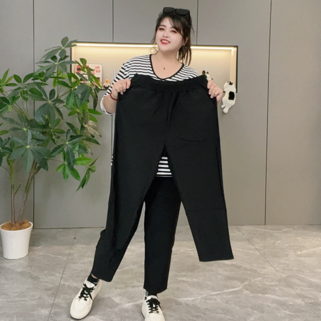 春秋新款显瘦休闲百搭哈伦裤女款九分裤萝卜哈伦裤子9383-1