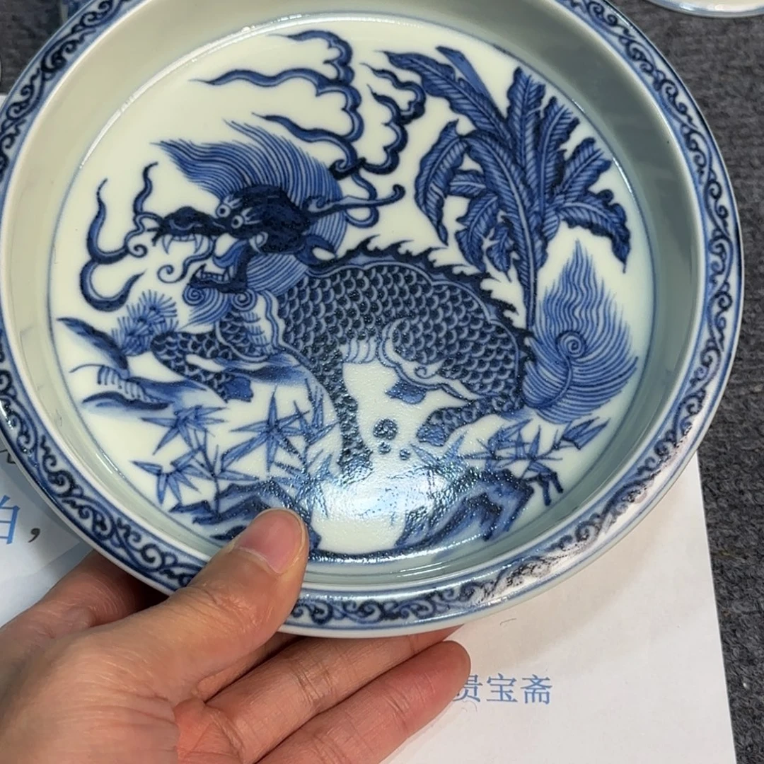 瓷杯子当代仿古精品全手工