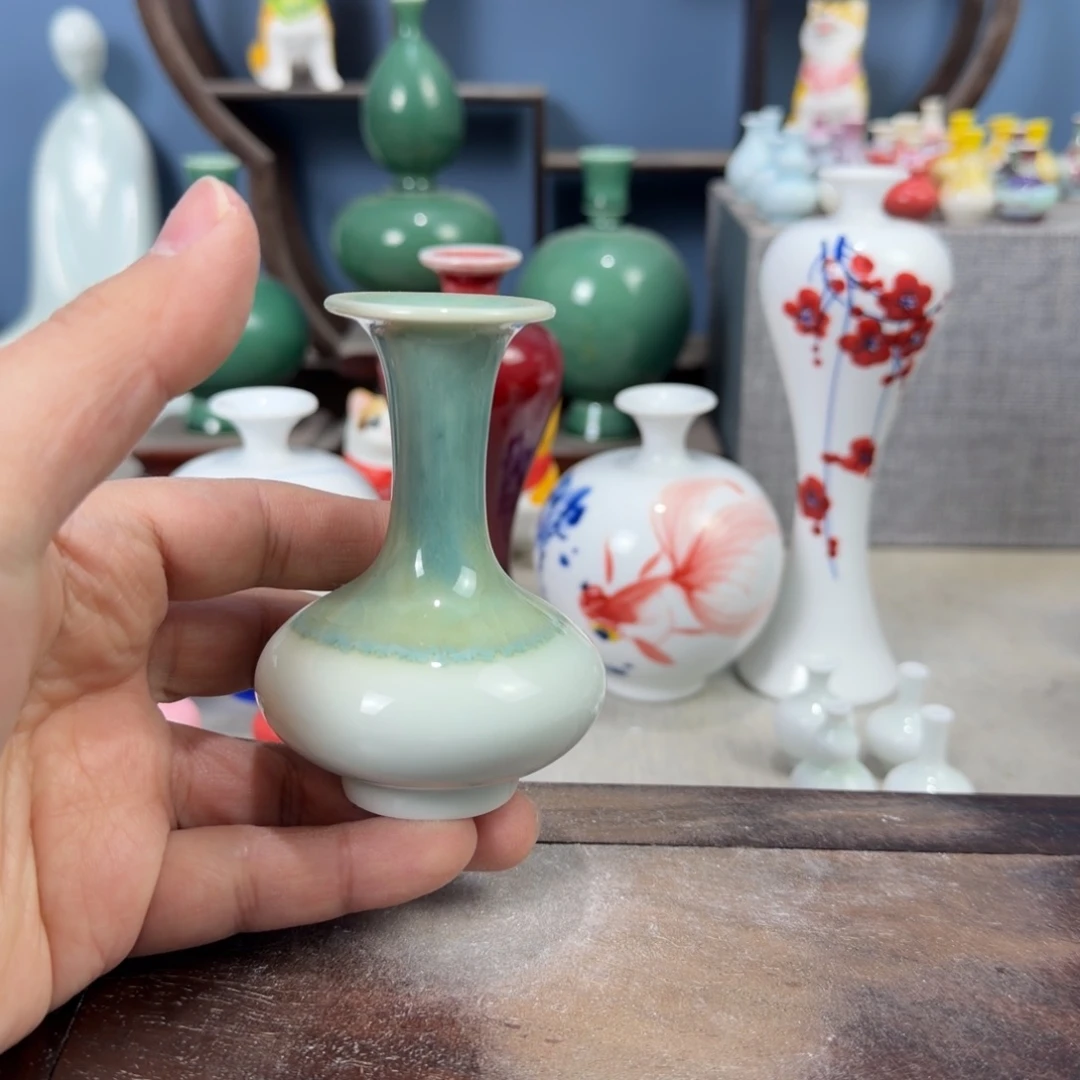 陶瓷手工小花器摆件