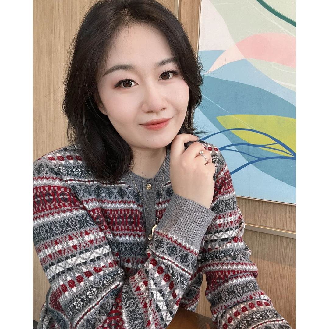 #昊涵HAOHAN# 100%纯羊毛 秋冬圆领时尚复古 费尔岛开衫 LB-2516