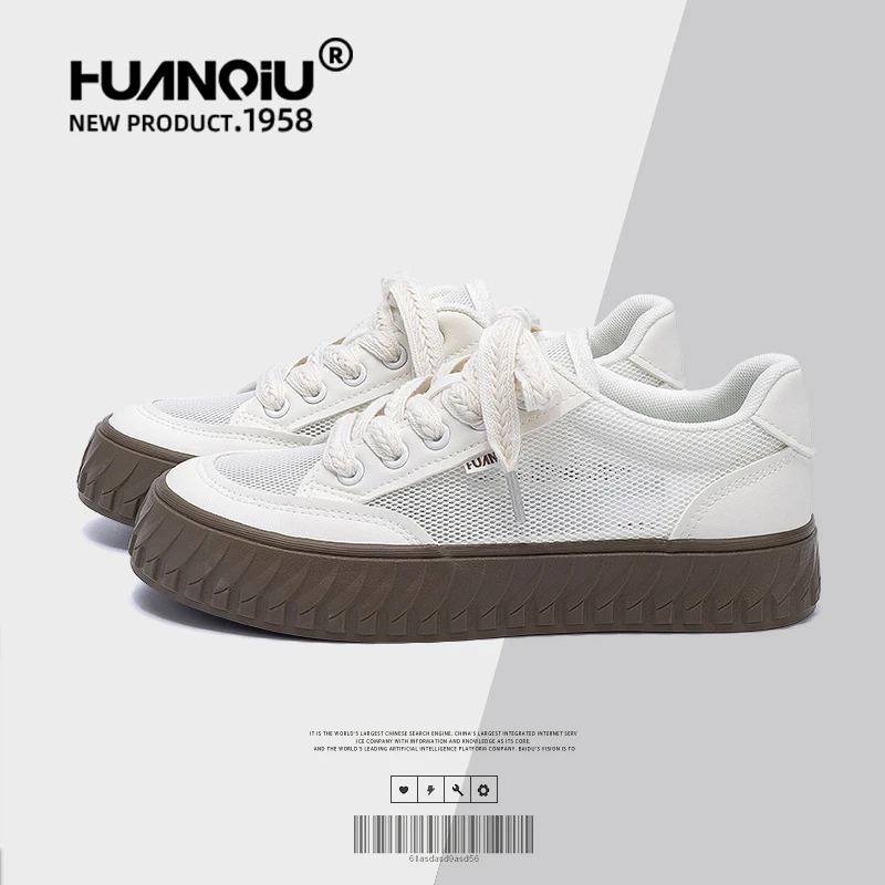 环球百搭板鞋女2025新款秋季女鞋透气舒适帆布鞋女韩版网红炸街鞋