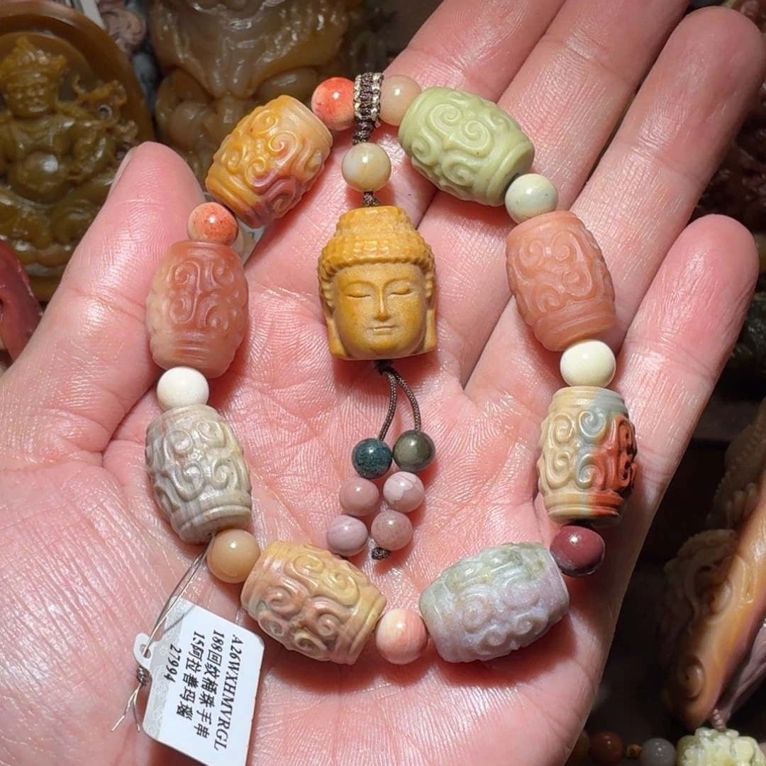 固***V定制石英质玉未镶嵌手串68