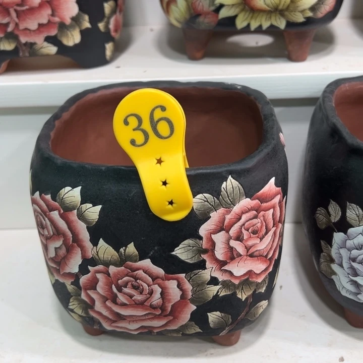 紫砂花盆水晶花盆36