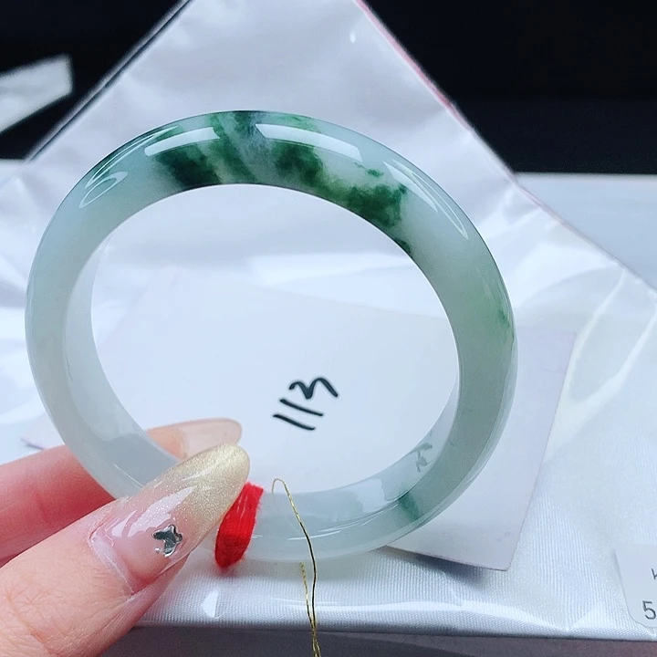 翡翠手镯未镶嵌56 正圈