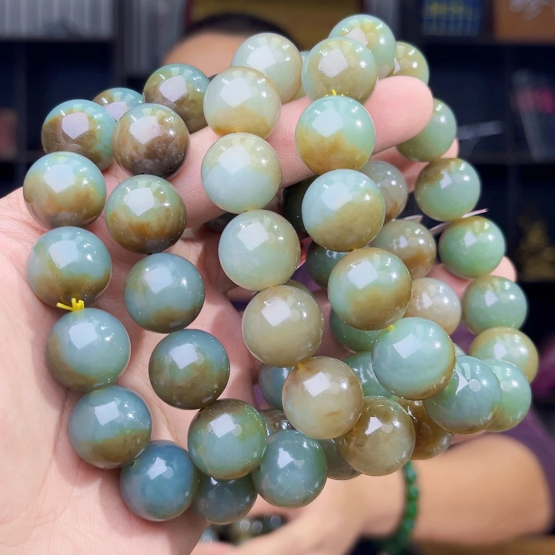 和田玉未镶嵌手串天然和田玉新疆且末料卡16多样性发其一