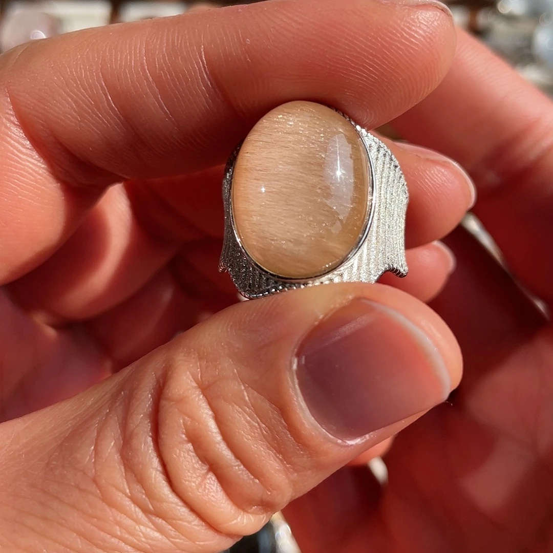 【闪购商品】银S925镶嵌珠宝半成品水晶戒指