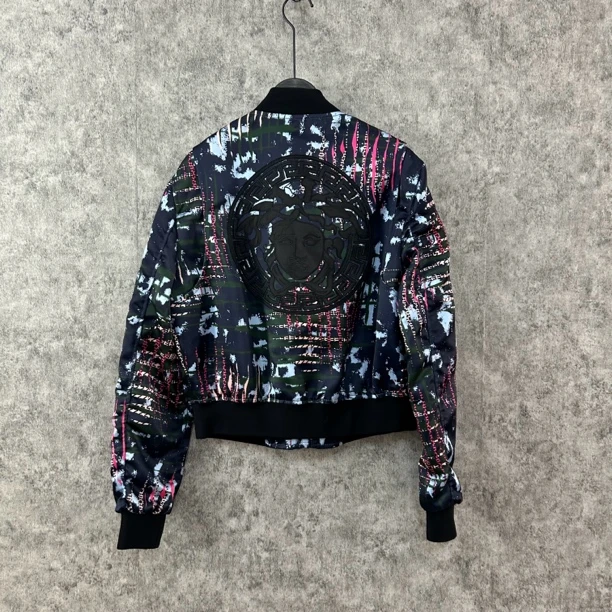 95新 VERSACE/范思哲 范思哲深蓝色休闲外套