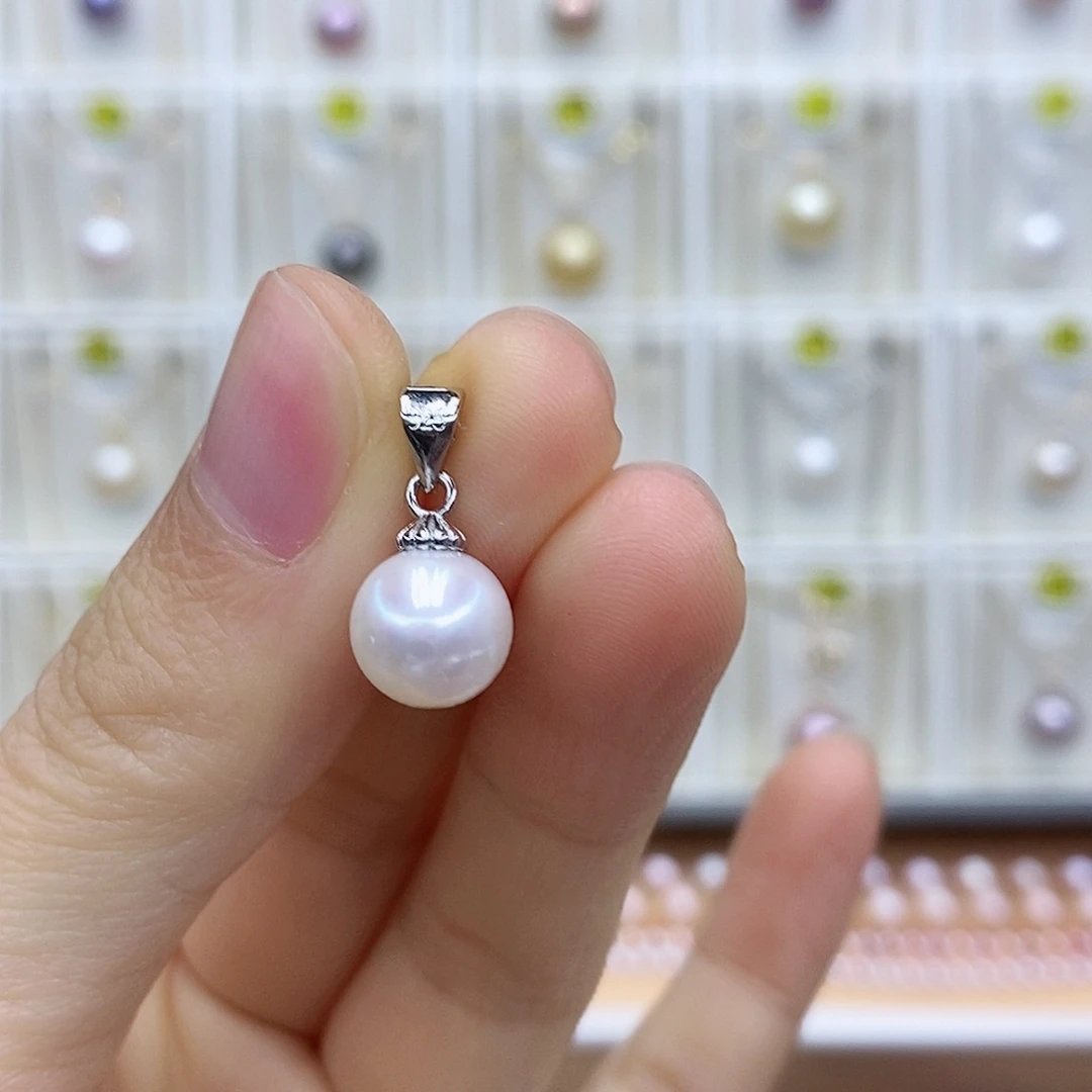 吊坠(不含链)淡水珍珠合金
