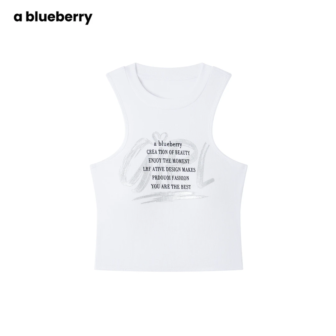 a blueberry字母背心BA51181