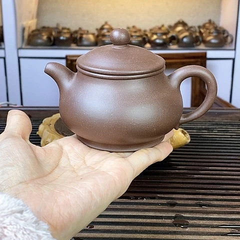 紫砂茶壶宜兴老紫泥160cc