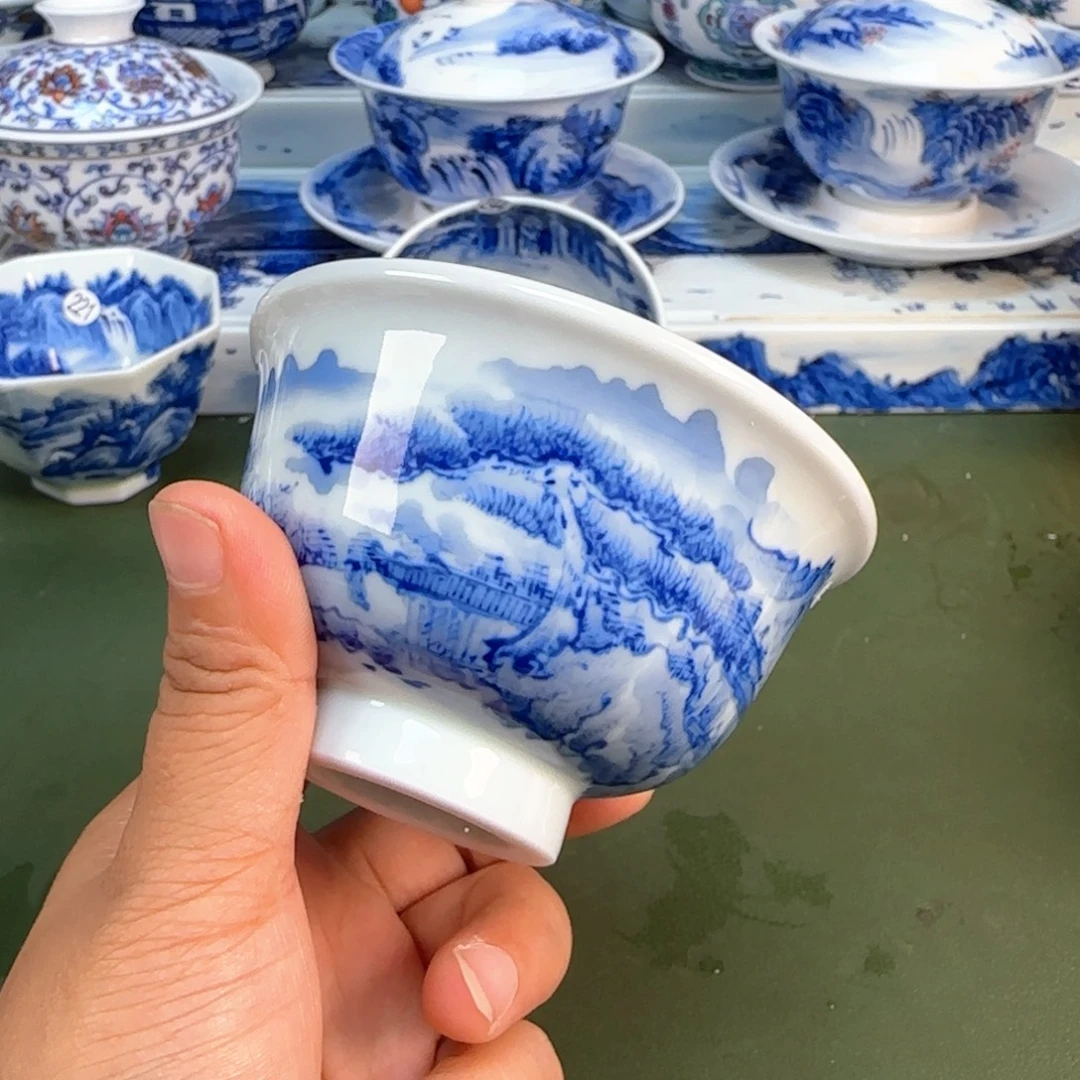 景德镇纯手绘茶具圆圆243