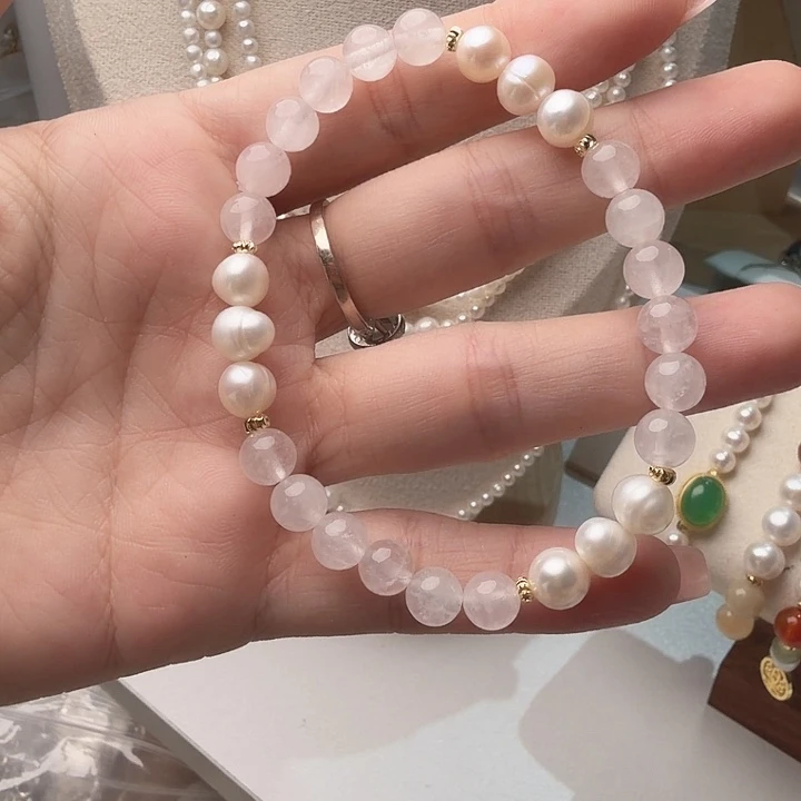 手绳合金淡水珍珠