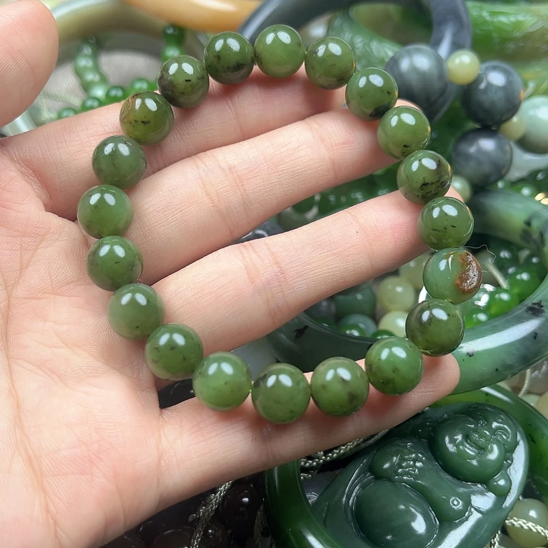 和田玉（碧玉）未镶嵌手串