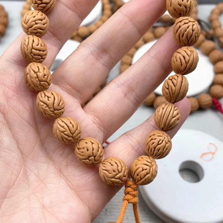 牛***斯手串/手链核桃11.3尺寸野生桃核手持