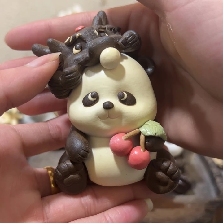 小熊猫茶宠小摆件