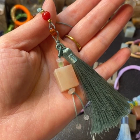 老挝石印石?****?手链章一条