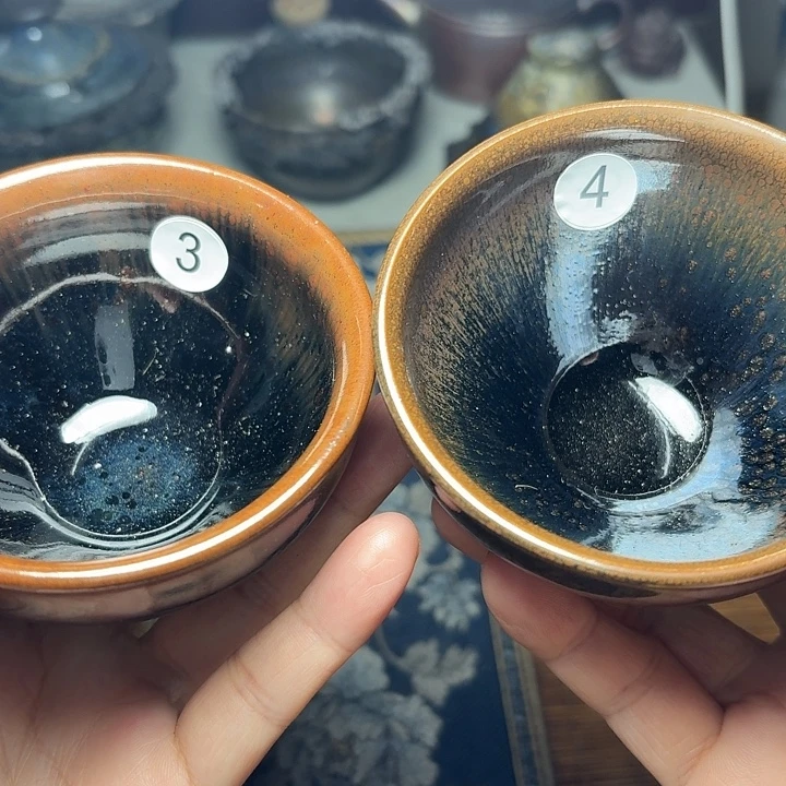 茶盏3，4 坚记茶盏摆件