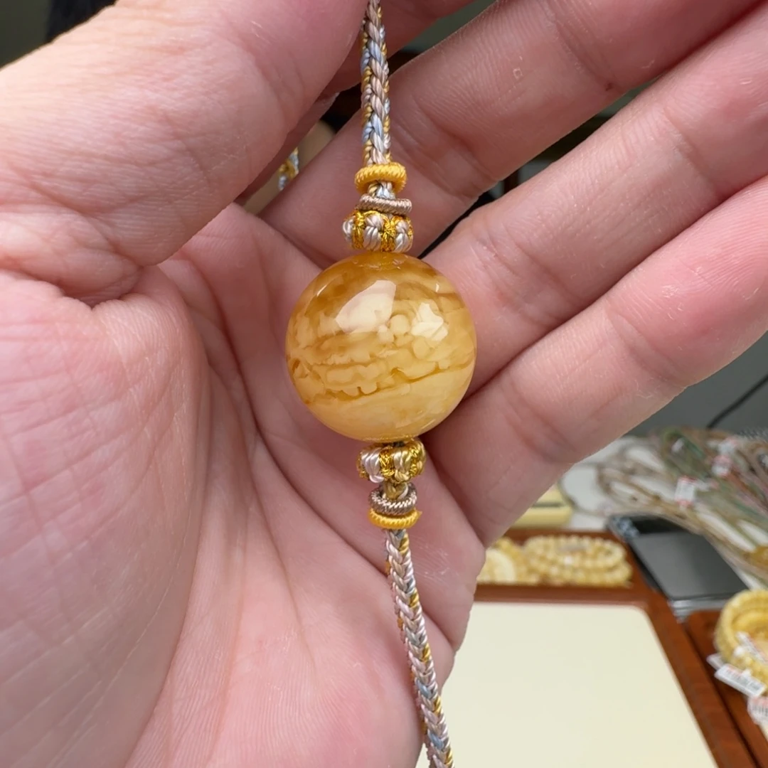 琥珀未镶嵌手链蜜蜡手串