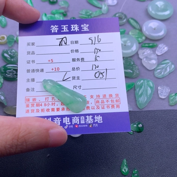 颈饰未镶嵌翡翠～*羽