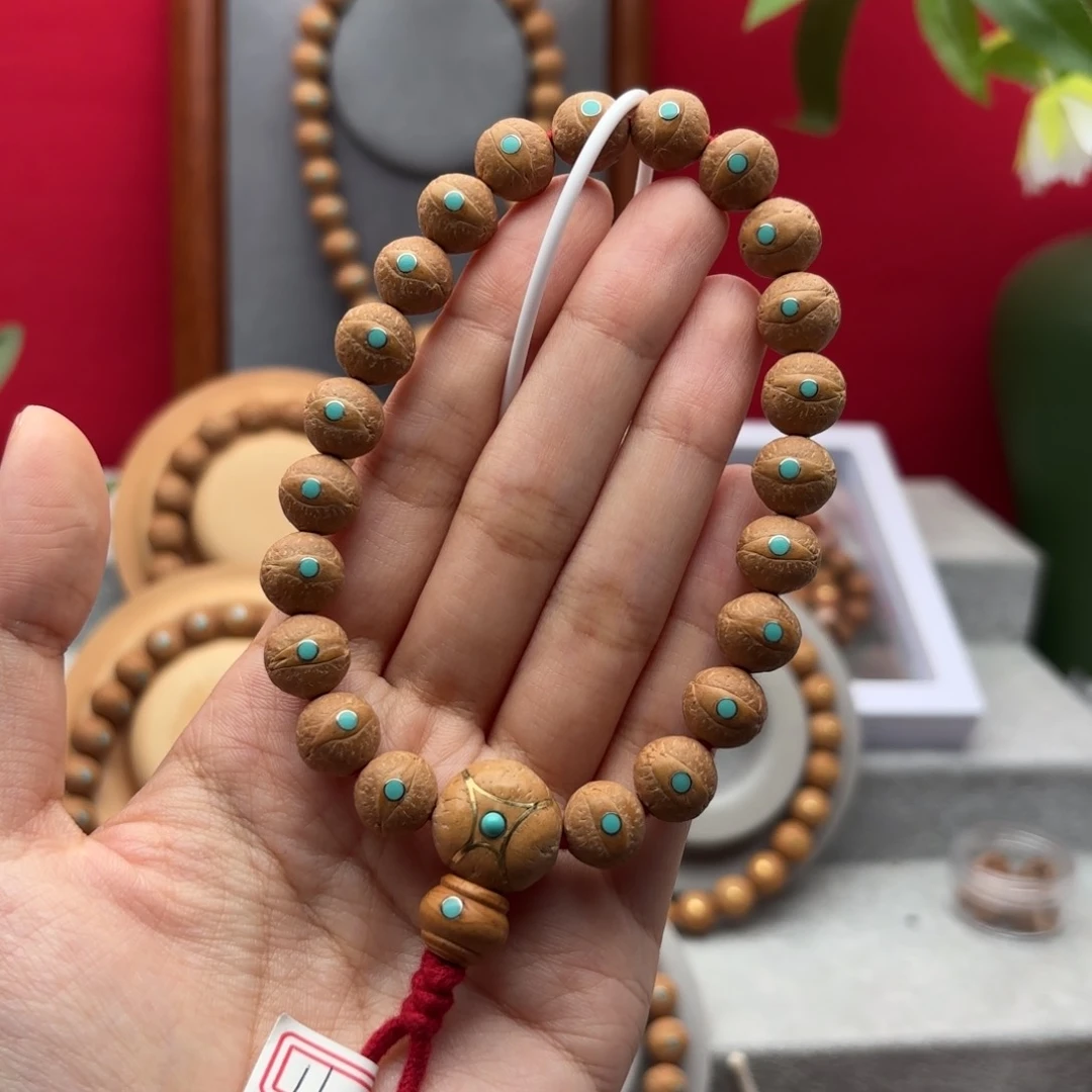 凤眼菩提手串11左右镶嵌手串